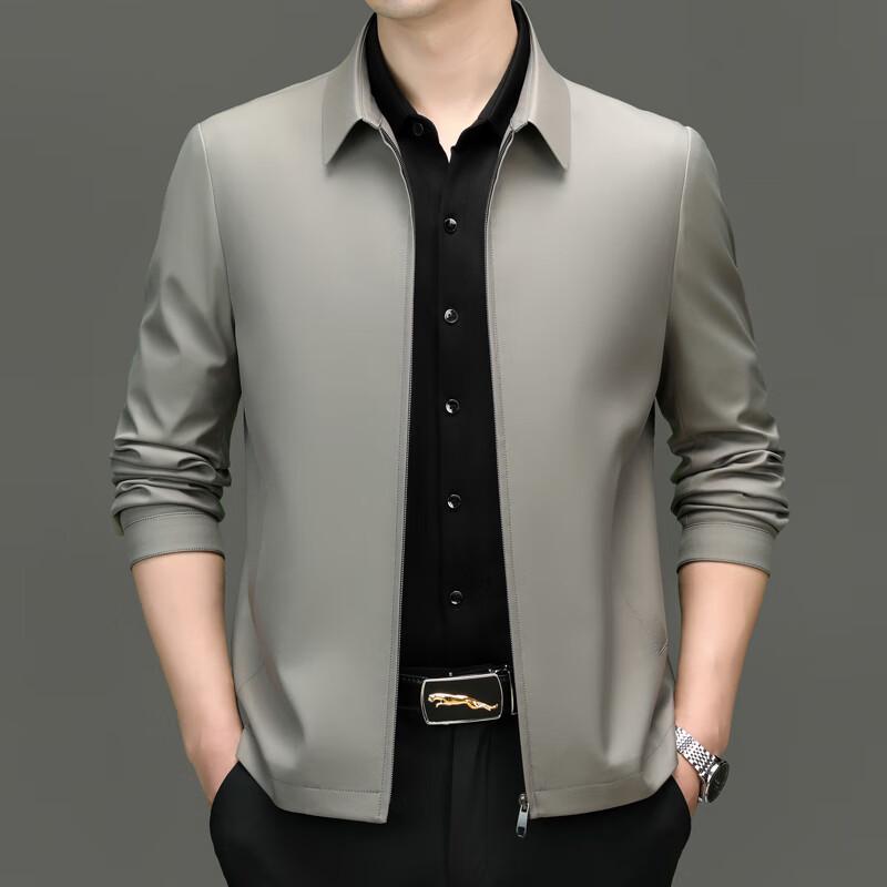 Men's Business Casual Mulberry Silk Jacket FMYC8796
