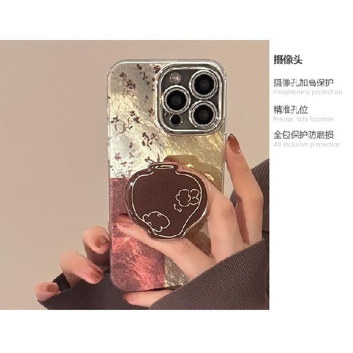 Chinese-style retro bottle iPhone 16 phone case, suitable for iPhone 17, Apple 15 Pro Max, lens film, new Chinese style 12, 13