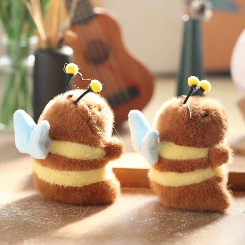 Adorable Plush Bee Keychain With Moving Wings For Cute Bag Accessory And Gift