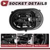 Left Tail Light Socket Wiring for Volkswagen Tiguan 5N Halogen Lamp Vehicles 2008-2012 No.5ND945257 Lamp Bulb Pigtail Connector Harness W/Pre-Wired