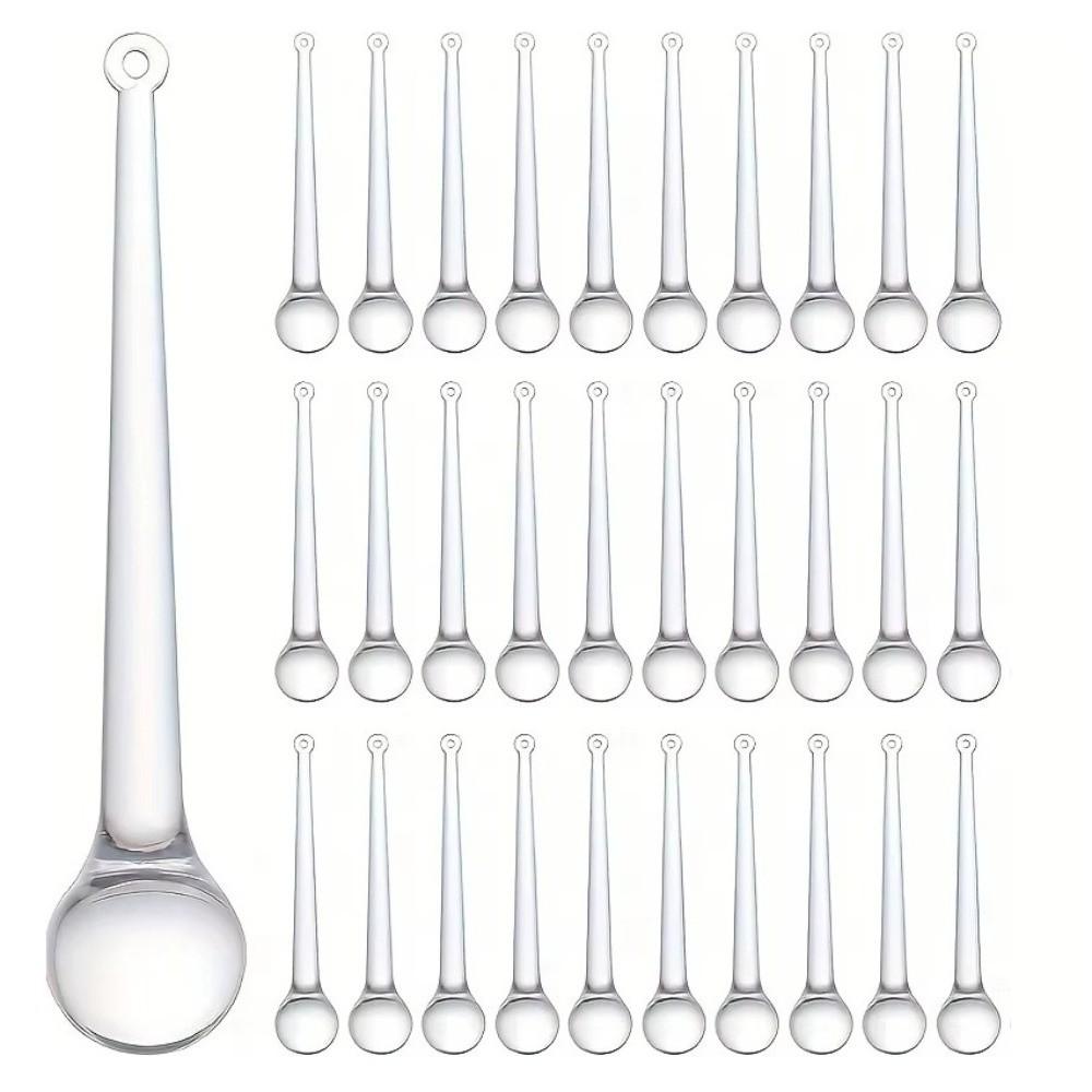 10pcs Clear Christmas Tree Ornaments Waterdrop Hanging Decorations Party Backdrop Decor