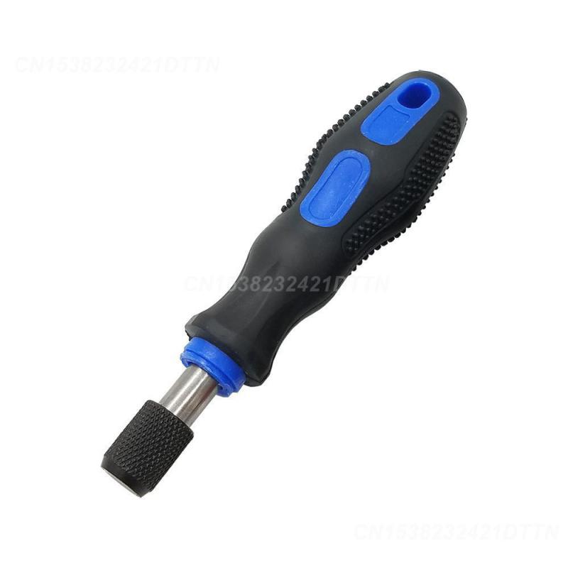 1/2PCS Suporte de chave de fenda destacável Cabo vermelho Cabeça de chave de fenda Cabo Ferramentas manuais Cabo de borracha Cabo magnético de chave de fenda