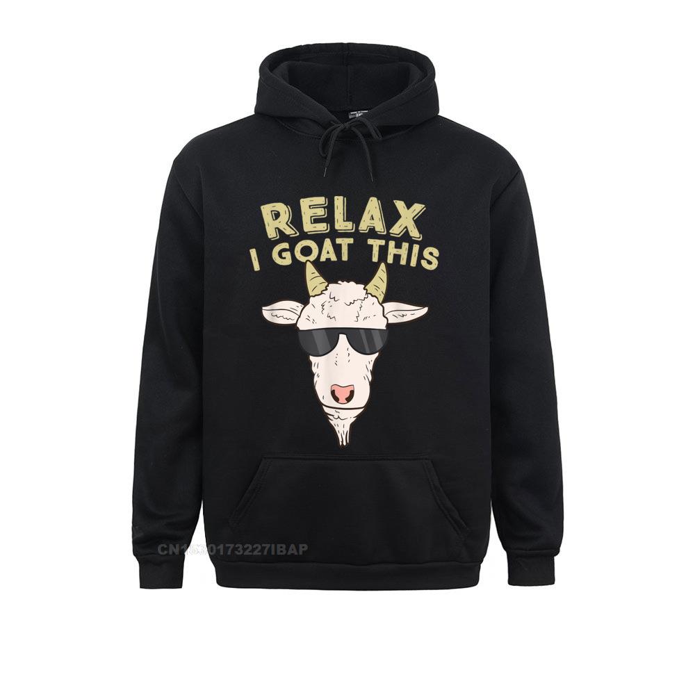 

Goat Saying Relax I Goat This Funny Goat Дешевые дизайнерские толстовки женские толстовки с длинными рукавами на День Благодарения 3D стильная одежда