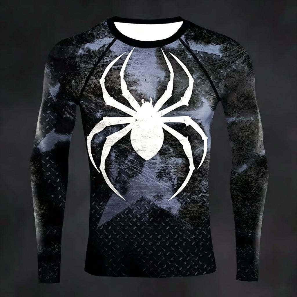 Unisex Casual Printed Long Sleeve T-Shirt for Men and Women, Relaxed Loose Fit Top