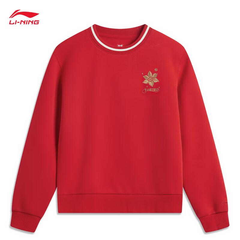 Li-Ning 2025 Women s Pullover Crew Neck Sweatshirt M