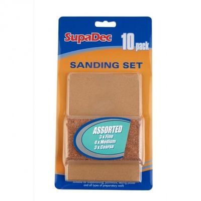Sanding Block And Sheets Set (Pack of 11)