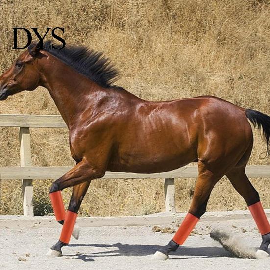Horse Leg Leggings 4Pcs Summer Fly Boots Breathable Reduce Stomping Flies Bites Mesh Set Wrap Adjustable Guard Protective Cover Supplies Lightweight
