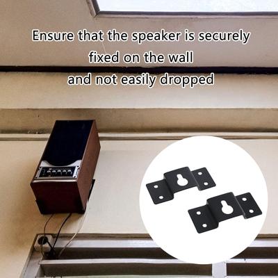 1 Paar Lautsprecher-Wandhalterungen, Lautsprecher-Wandhaken für Surround-Sound-Systeme und Audiogeräte, sichere Metallunterstützung
