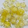 50Pcs Acrylic Cherry Blossom Beads Golden-Plated Flower Spacer Beads DIY Handmade Necklaces Bracelets Jewelry Making 5-Petal Floral Charms