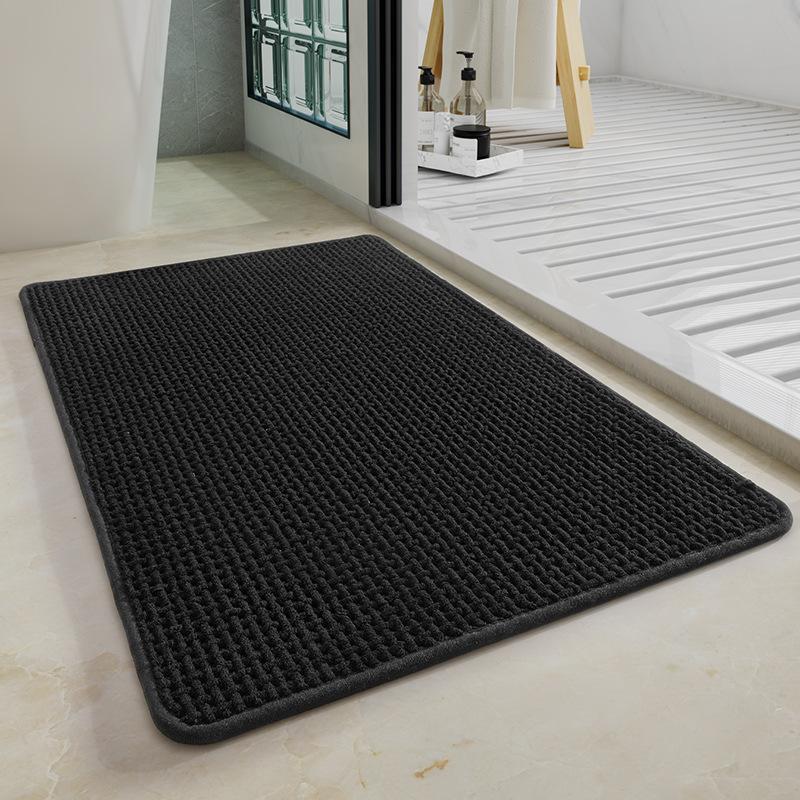 High Quality Chenille Woven Bath Mat Super Absorbent Quick Dry Non-Slip Bathroom Rug Soft Plush Shower Floor Mat