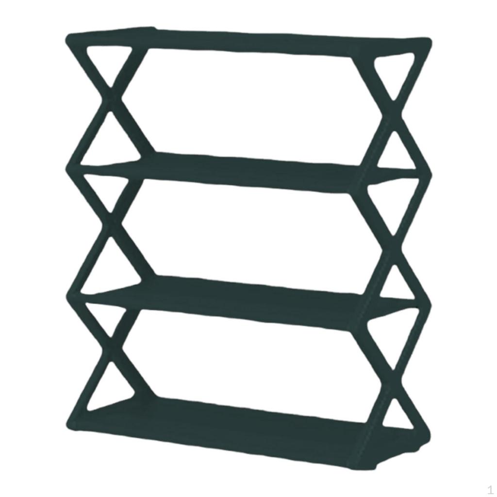 Shoe Rack Organizer 4 Layer 16.5x7.3x19.5inch Easily Install Ventilated Shelf