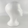 White Foam Head Mannequin for Wig Styling, Placement, Cosplay and Wig Display, Pin-Inserting Form for Wig Arrangement and Hair Styling