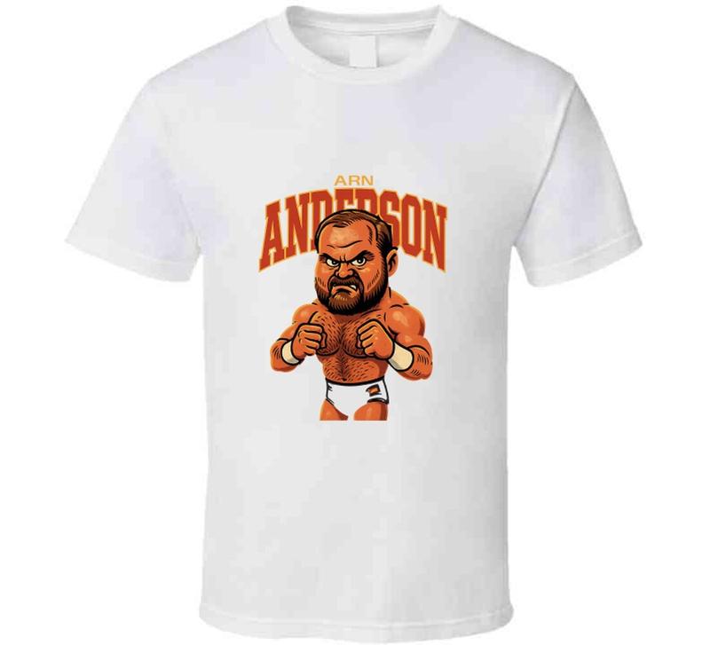 Arn Anderson Retro Wrestling Caricature Unisex T-Shirt XL