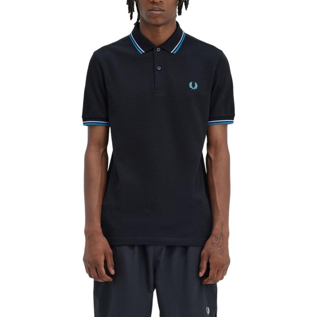 FRED PERRY Polo Shirt Men's Black/Blue M3600-V18
