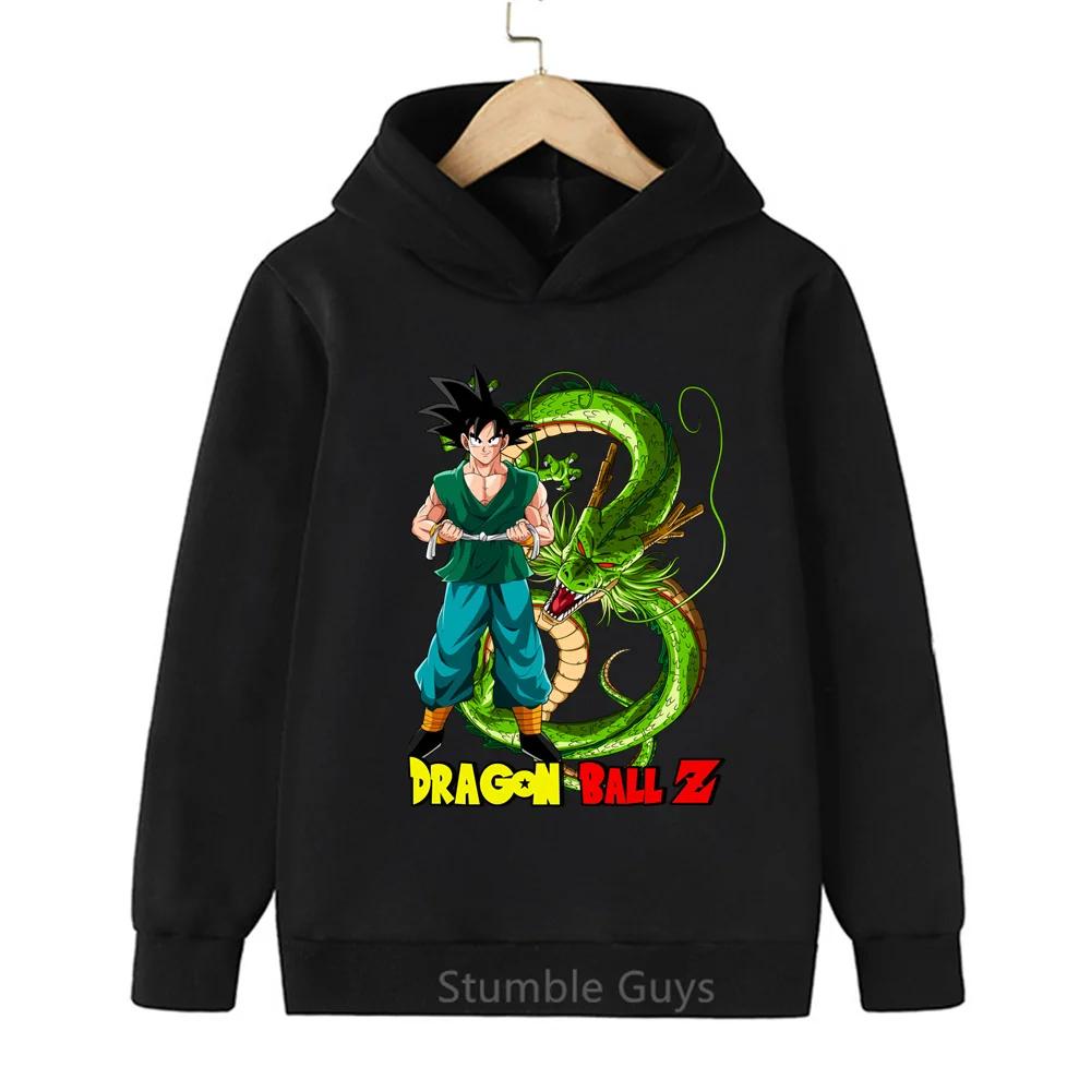 Boys DBZ Hoodie Spring Autumn Goku Vegeta Super Saiyan Kakarot Girls Clothes Sweatshirt