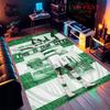 Celtic Football Club Teppich für Wohnzimmer Schlafzimmer Zuhause Sofadekoration, Rutschfeste Bodenmatte für Kinder zum Spielen