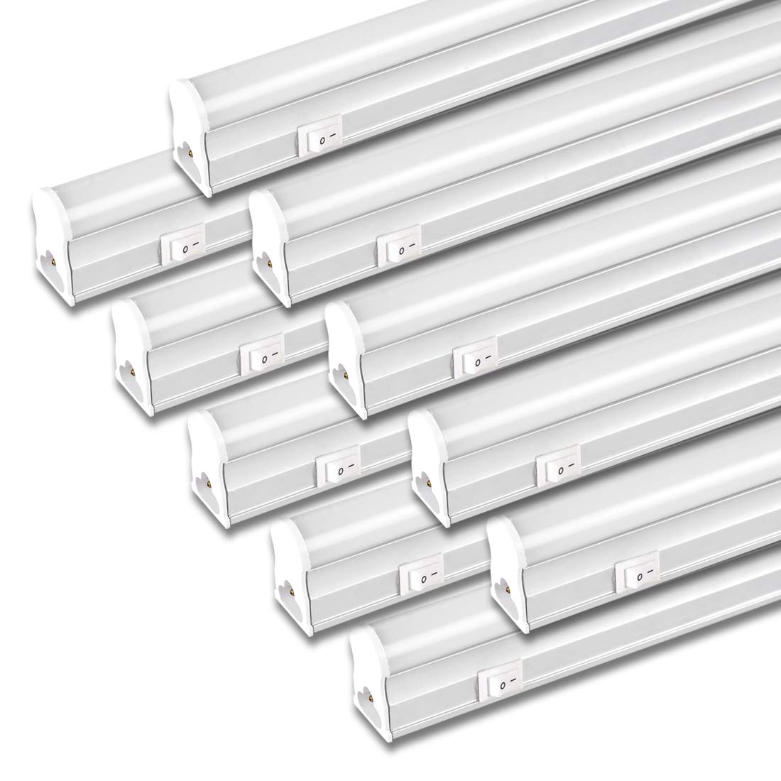 

40W LED Fluorescent Light Fixture, Integrated T5 LED Tube, 18W LED, 6000K-6500K Daylight, Ceiling Light, Bar Light, Base Light, 120cm, Fluorescent