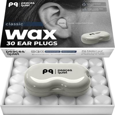 PQ Silicone Ear Plugs for Sleeping - 30 Silicone Earplugs for Sleeping and Swimming - Noise Cancelling and Ear Protection with Gel Earplugs - Sound In
