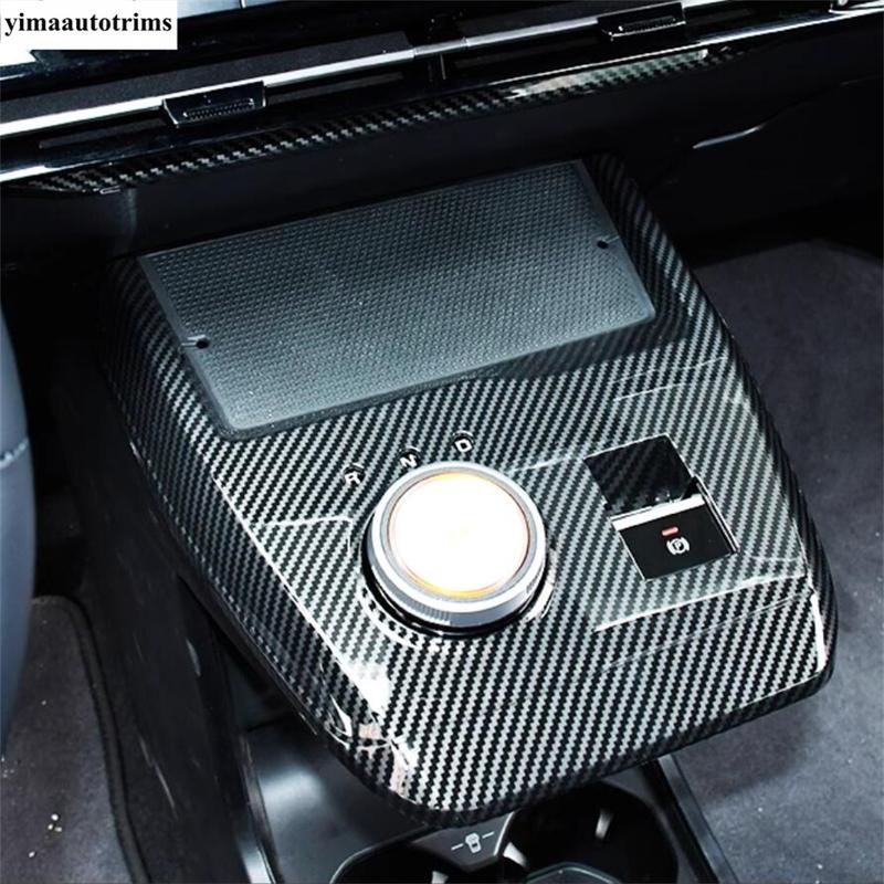 Window Lift / Head Light / Steering Wheel / Gear Shift Panel Cover Trim For MG 4 EV 2024 Carbon Fiber Accessories Interior