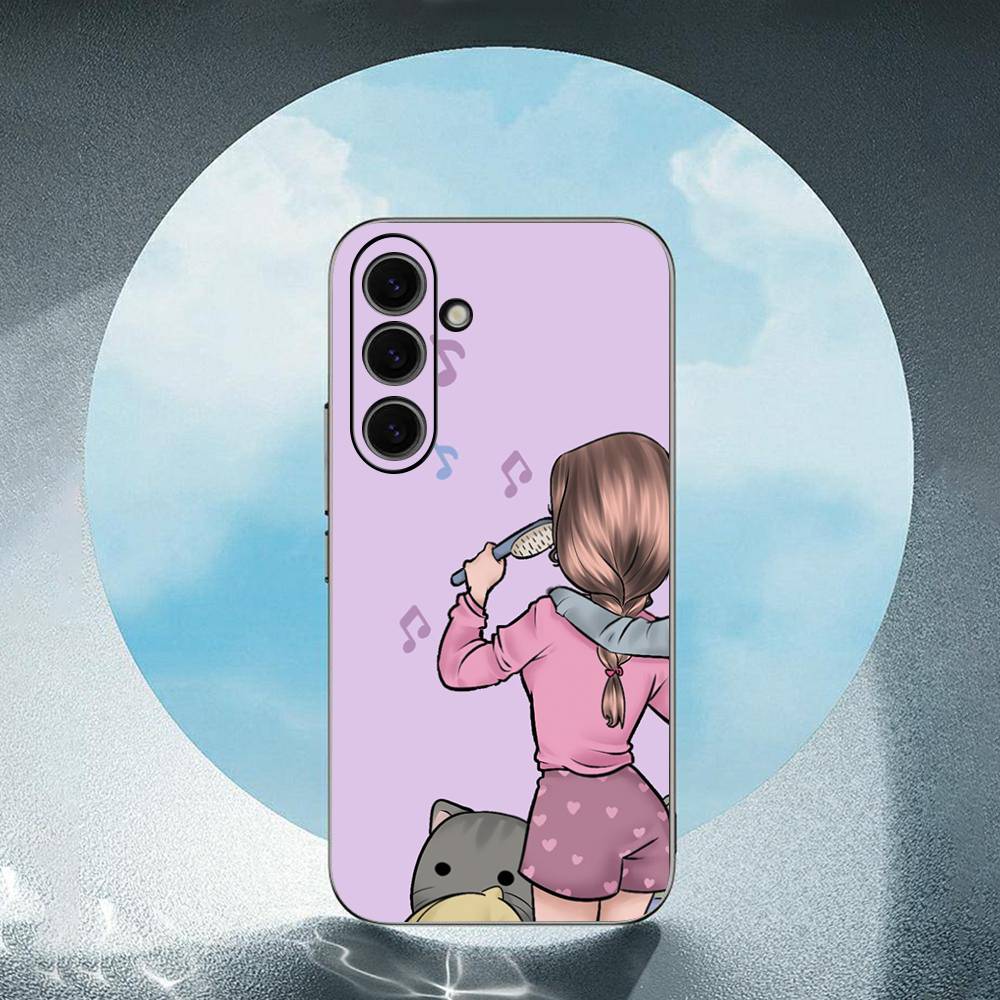 

Best Friend For Samsung Galaxy S23 S24 S25 Ultra S22 Plus S21 Black Soft Case Waterproof Soft Case SamsungS25PLUS