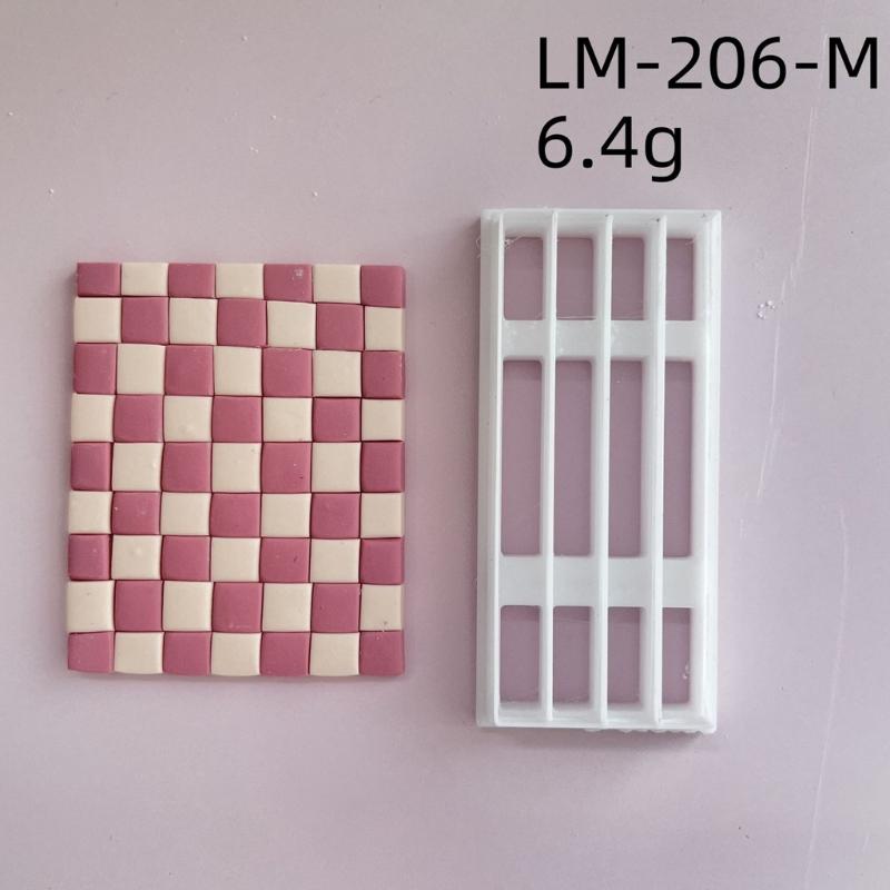 3Pcs Geometric Clay Earring Cutter Gridded Clay Cutter for Earrings Making, Clay Earring Cutter Tool for Jewelry Making