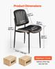 Modern Dining Room Accent Chairs Set of 4, Upholstered Leather Side Chair for Dining Tables, Space-Saving Kitchen Table Chair with Thick Cushions and