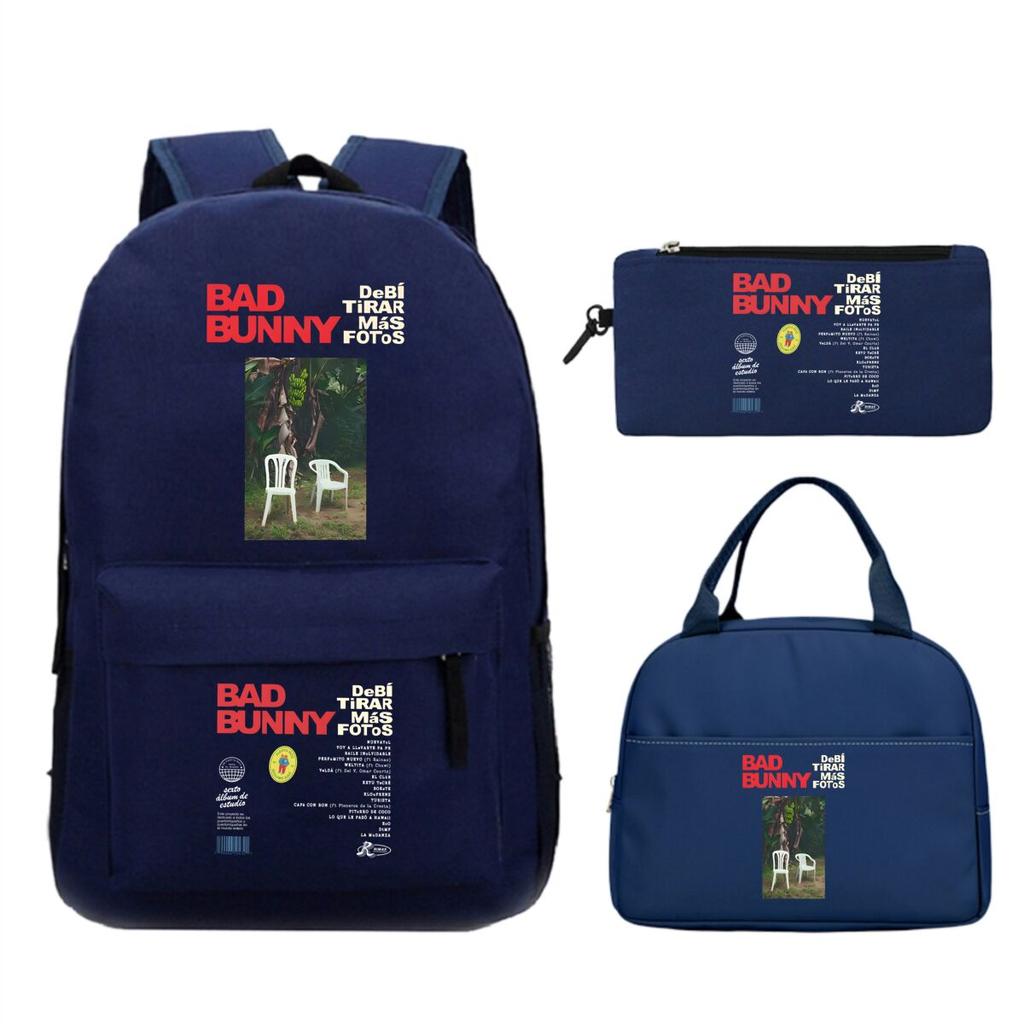 Lightweight 3Pcs School Backpack Set Rucksack Bookbag Lunch Bag Pencil Case Back To School Accessory for Teenage Boys Girls