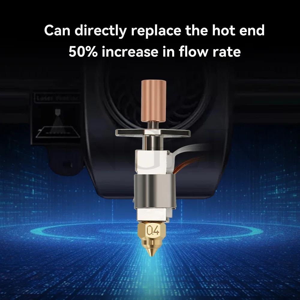 Updated Hotend Kit Bi-Metal K1 HOTEND For Creality K1/K1 MAX Ceramic Heating Block Kit 550°C Extruder For Creality K1 3D Printer