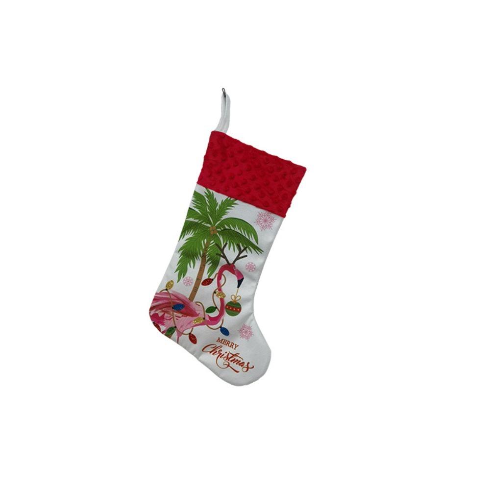 Printing Personalized Christmas Stocking Tropical Christmas Tree Pendant  Gift Bag