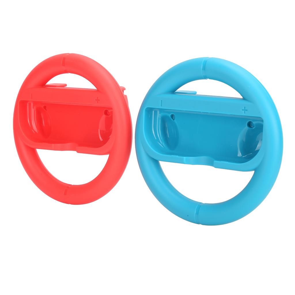 1 Pair Racing Steering Wheel Red and Blue Steering Wheel Grip for Switch Switch Lite