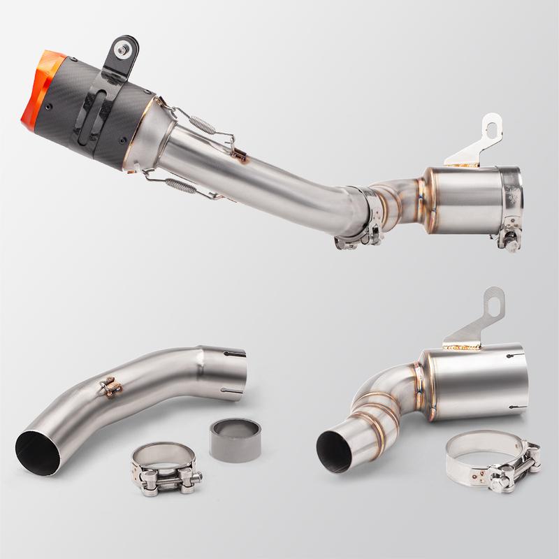 Motorcycle Exhaust Pipe  System Suitable for RC390 ADV390 Stainless Steel Mid Section Slip On Exhaust Pipe from 2020 To 2022