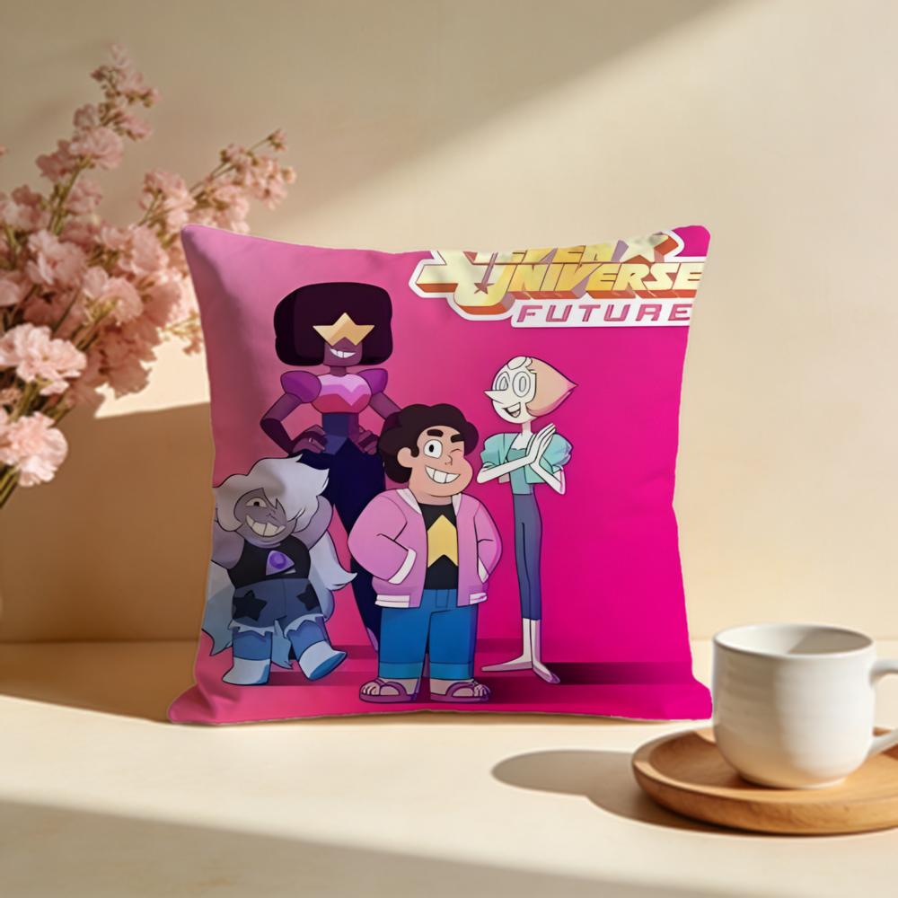 Hot SSteven Universe Futureied Cushion Cover Stylish Washable Pillow Cover Ideal for Couch Bedroom Car Decoration