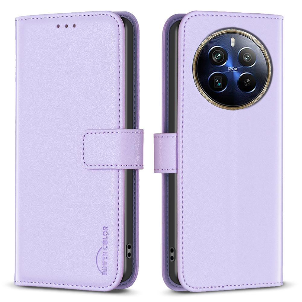 BINFEN COLOR BF17 For Realme 12 Pro 5G/12 Pro+ 5G Phone Case Stand Magnetic Closure Leather Flip Cover