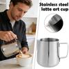 Stainless Steel Coffee Latte Art Mug Milk Creamer Frothing Pitcher With Scale Coffee  Needle Nosed Cup Home Coffee Latte Mug