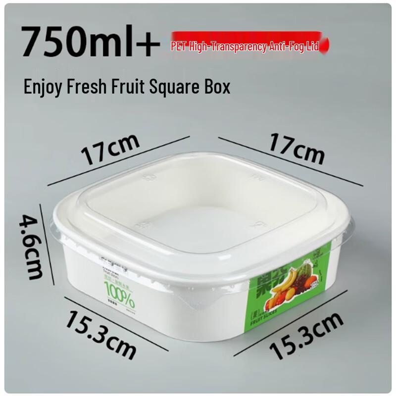 Disposable Fruit Container with Anti-fog Lid