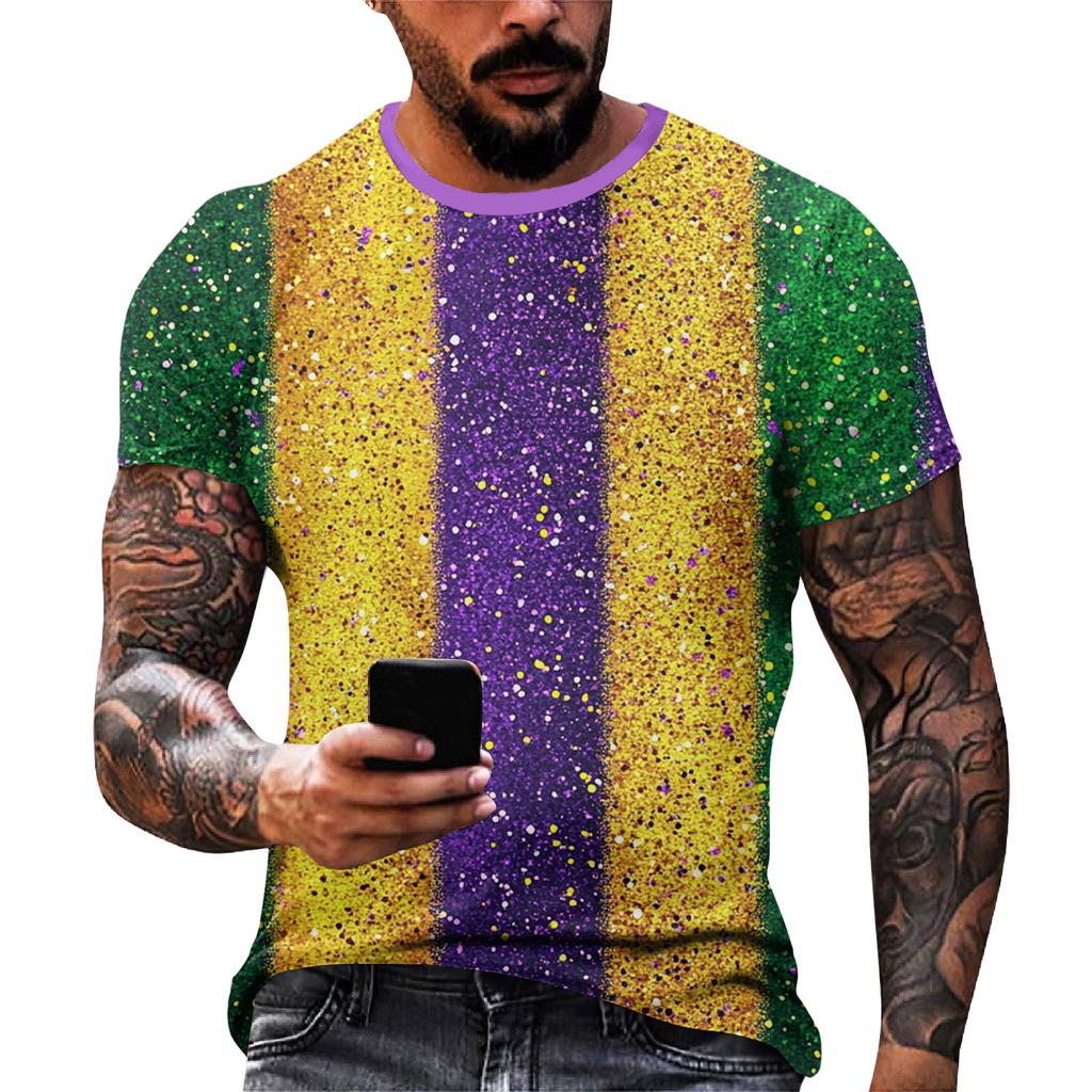 Men's Casual Round Neck Short-Sleeve T-Shirt