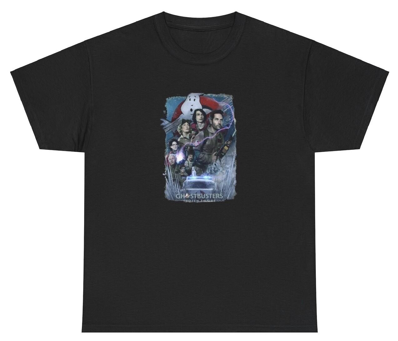 Ghostbusters T Shirt Frozen Empire 2024 Paul Rudd Finn Wolfhard Fan Movie Tee L