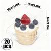 20Pcs Cupcake Packaging Box Clear Dessert Donut Muffin Cake Container Holder Wedding Birthday Party Supplies Christmas Decor