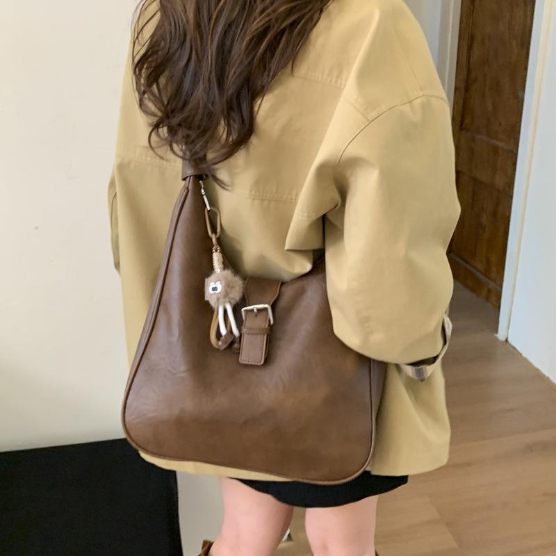 Premium Bag Women's 2025 New Autumn and Winter Retro Shoulder Bag Commuter Tote Bag Large Capacity Women's Bag