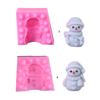 Christmas Snowman Silicone Molds for Candle Soap Christmas Decoration Plaster Ornaments Christmas Present Epoxy Resin