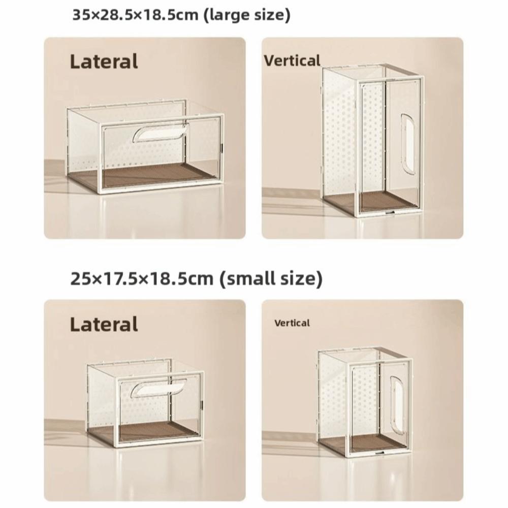 Easy Clean Reptile Habitat Ventilated Small Pet Terrarium New Spider Breeding Box  Pet Supplies