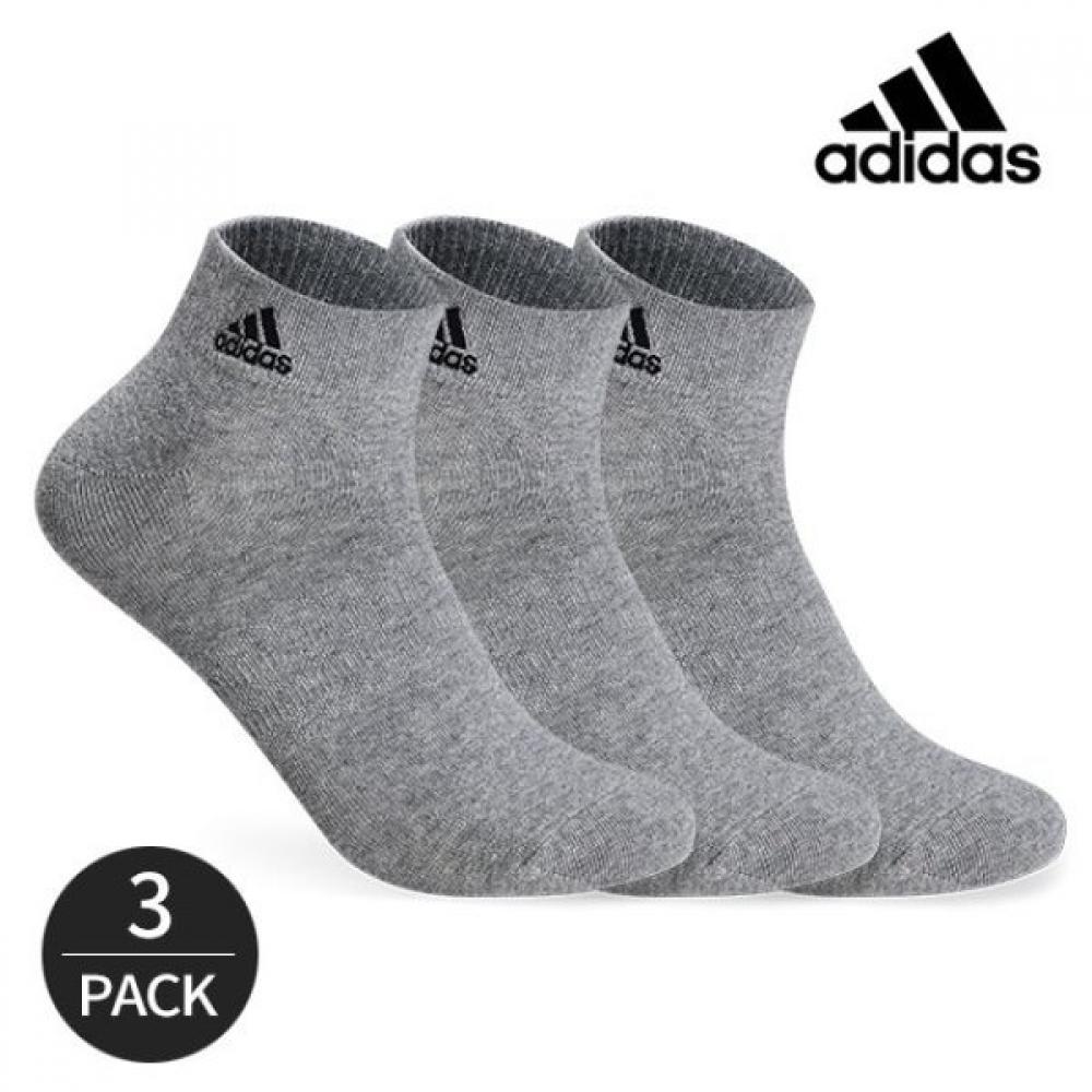 

Adidas Men s Instep Pattern Tissue Embroidery Logo Ankle Socks 3P GY