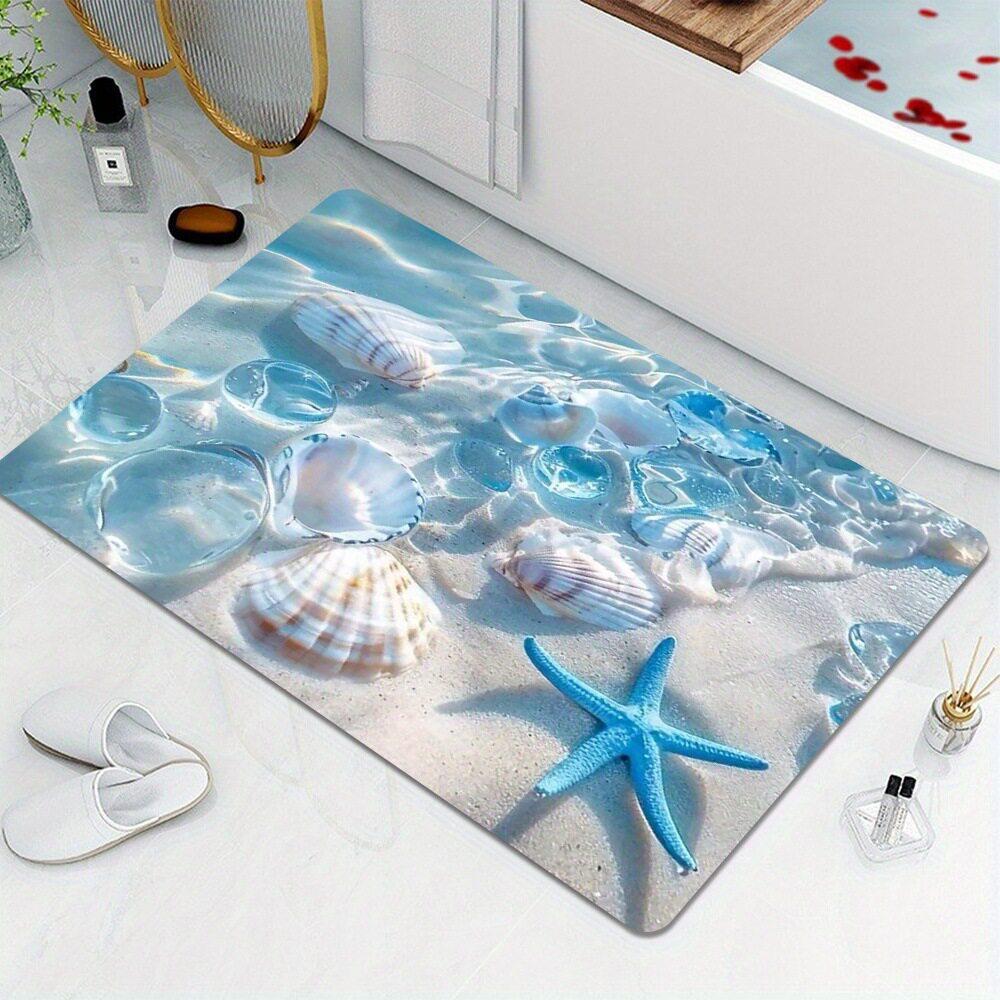 Rendering Flower Toilet Decorative Floor Mat Absorbent Bathroom Floor Mat Diatom Mud Floor Mat Absorbent Floor Mat Toilet