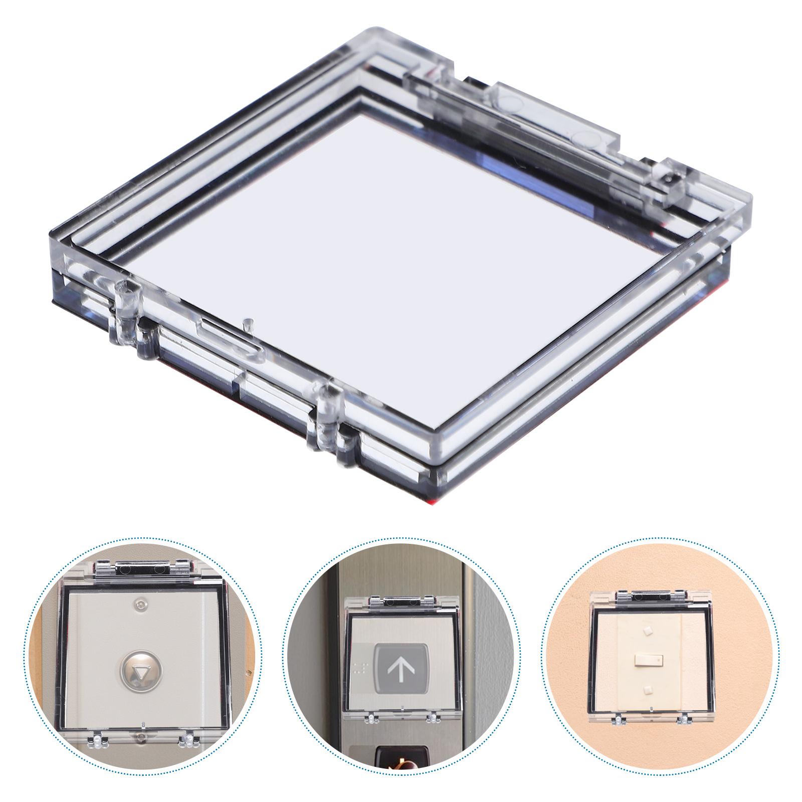 

50X55Mm Elevator Protection Cover Transparent Anti-Misoperation Safety Guard For Control Panel Push Button Switch Protector other