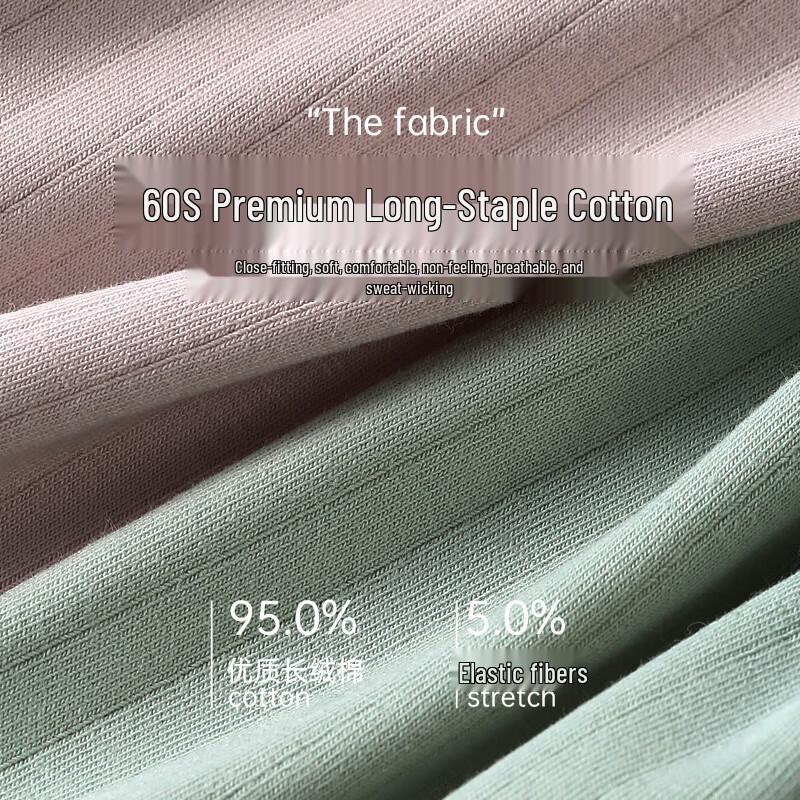 Hengyuanxiang Men's 60-Count Cotton Seamless Boxer Briefs Multi-Pack