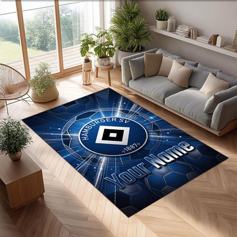 Tappeto in Velluto di Cristallo Stampato Hamburger SV Tappeto Antiscivolo in Velluto di Cristallo Per Divano Camera da Letto Decorazione Interna per la Casa