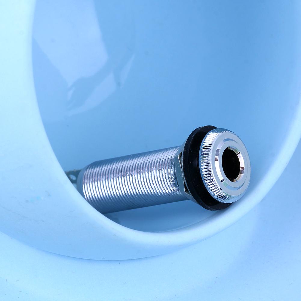 1/4 Zoll Metall Stereo Gitar Bass Ausgangsbuchse Stecker Zylinder Ein- und Ausgangsbuchse Buchse für E-Gitarre Bass