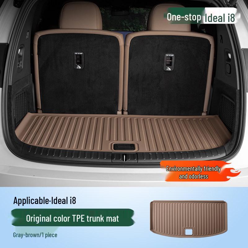 Ideal i6/i8 Trunk Mat: TPE Full Surround, Waterproof, Wear-Resistant Car Accessory