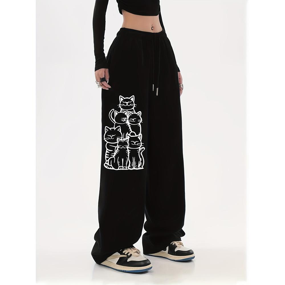 High Street Hip Hop Trend Casual Pants Men's Summer New Loose Niche Straight Versatile Long Pants