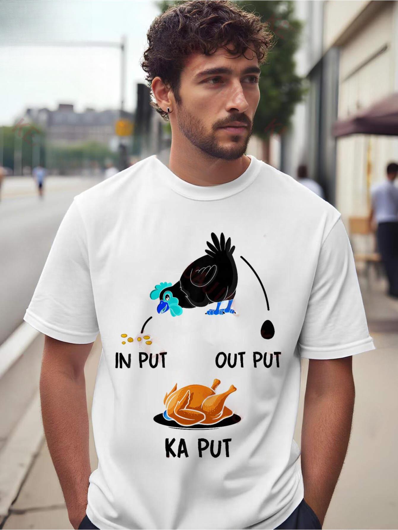 Humorous T-Shirt for Chicken Farmers Featuring a Design with a Chicken Dance And Poultry Puns XXL